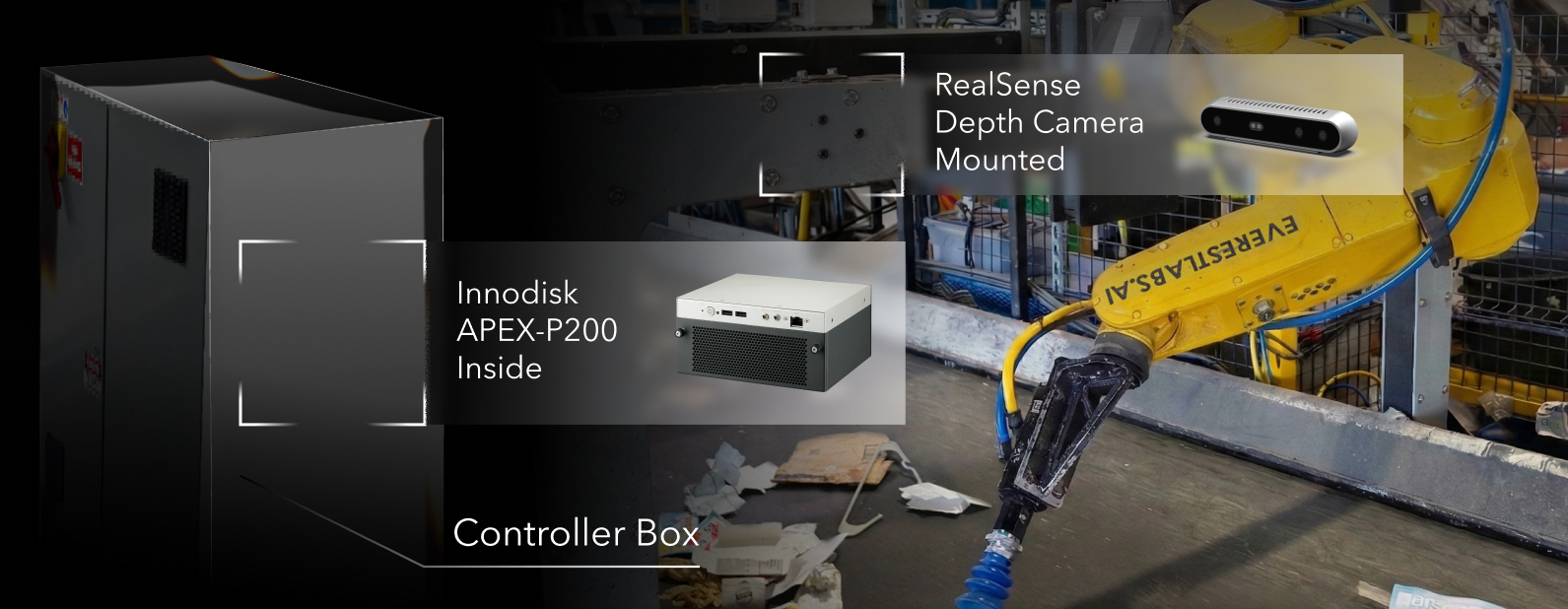 Innodisk RealSense Everest Labs Partner to Enable Real-Time AI Sorting for Industrial Recycling press release banner